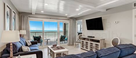 Living Room and Balcony with Ocean View