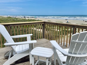 This is Tiki Time's best spot for sunrise and Sea Isle beach watching.