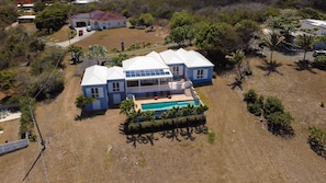 Aerial view of Blue Paradise - just imagine what awaits you inside!