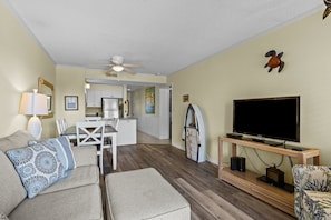 Open Dinning & Living Room - With New Flooring