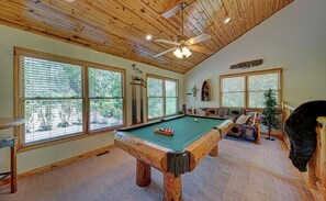 Custom made pool table