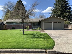 Ranch-style home fully remodeled with 2-car garage.