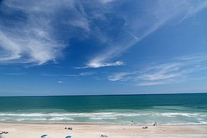 Ocean view from oceanfront balcony