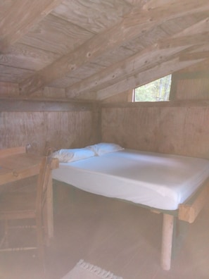 Inside the Rustic cabin