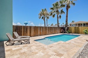 Take a dip in your private pool and enjoy the beautiful South Padre sunshine!