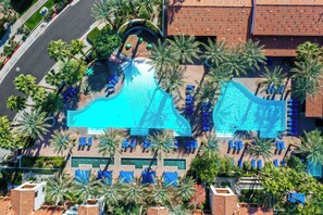 Main Pool aerial view