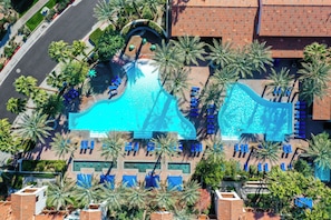 Main Pool aerial view