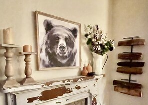 Custom antique fireplace