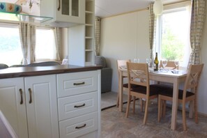 Kitchen towards dining area