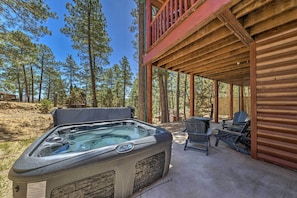 Patio | Private Hot Tub