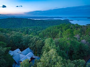 Viewtopia backs up to the National Forest and overlooks Broken Bow Lake