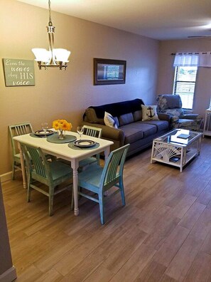 Spacious dining area