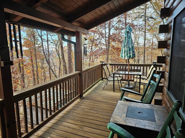 Back porch off main floor