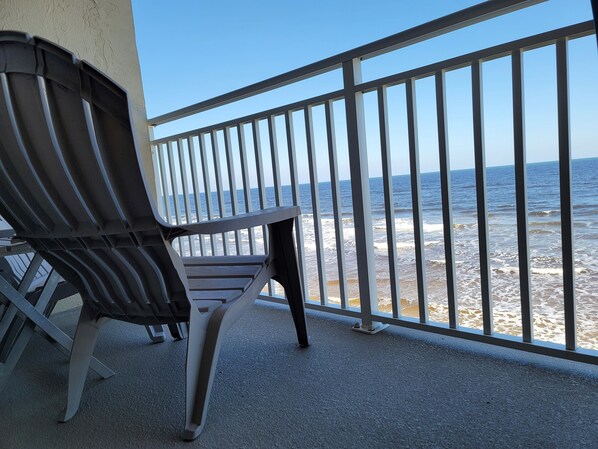 Relax on the balcony and enjoy the views. 