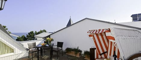 Dachterrasse mit Meerblick