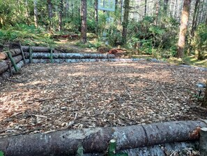 The Shire is set in it's own part of the forest for your camping privacy.