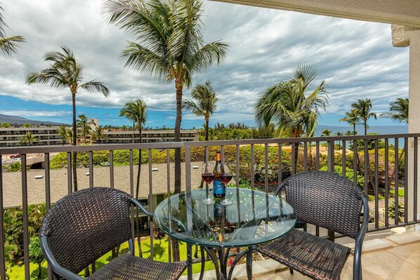 Beautiful views from the lanai of Kihei Akahi C603