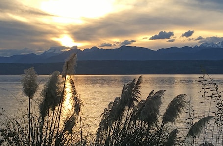 Sunset over the Olympic Mountains and Hood Canal
