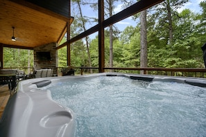 View from the hot tub