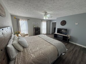 Lots of natural light! Smart TV.