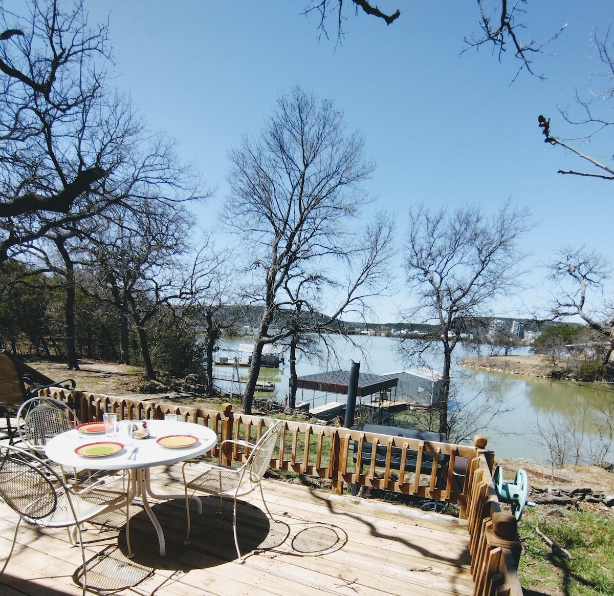 L K Waterfront Lake Home … nestled in the beautiful Palo Pinto Hills.