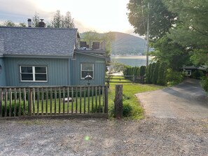 View of upper deck front of house