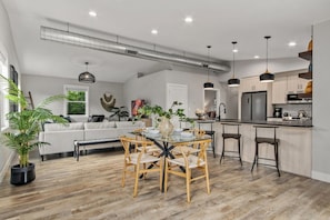 Open Concept | Dining Area, Kitchen and Living Room