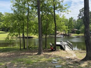 Great dock for boat tie-up and water play
