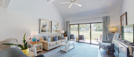 Living Room with Views of the George Fazio Golf Course