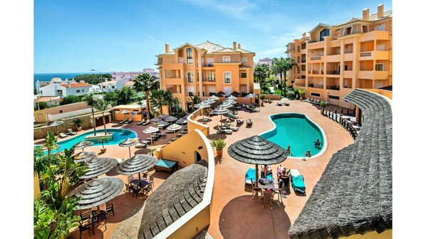 Outside pools (from upper level of resort)