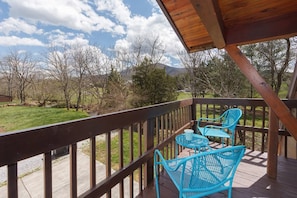 Ensuite balcony... a great place to curl up with a good book and listen to the creek