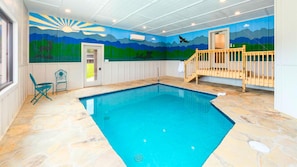 Start your day with a splash in the heated, indoor pool!