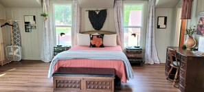 Memory foam Queen size bed.