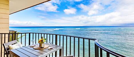 Panoramic ocean views from your private lanai