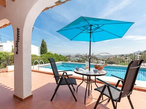 Water, Sky, Table, Furniture, Property, Cloud, Building, Azure, Shade, Chair