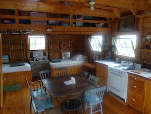 Interior of Over The Hill
Upstairs Loft With Windows