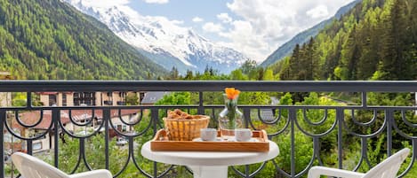 Prachtig uitzicht vanaf het balkon