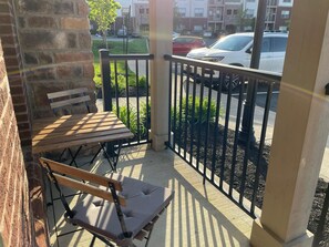 Relax on our private balcony in the morning with your coffee, or at night with the sunset! 