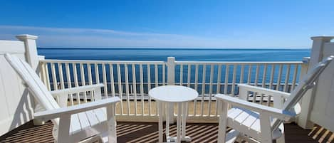 Wonderful sunsets and water views from the balcony deck