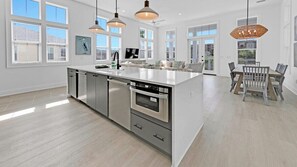 Large open kitchen and living room 
