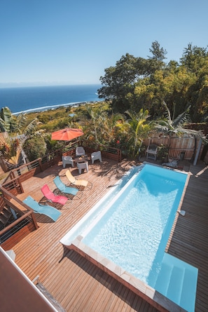 Vue de la terrasse à l'étage