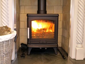 Enjoy a lovely cosy warm evening in front of our newly fitted Woodburner