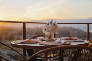 Dining for 4 on your private patio