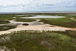 Drum Bay and the Intracoastal Waterway just behind the house