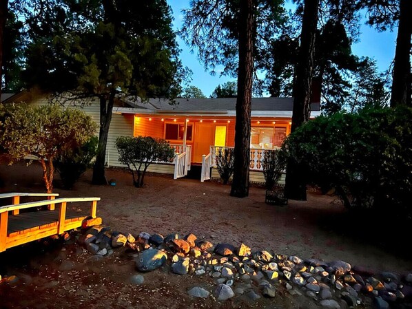 Main Entrance of the Cottage Night View