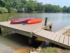 Back Dock with kayaks