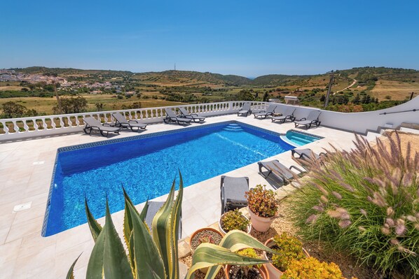 Private pool with beautiful views