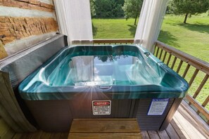 Large hot tub.