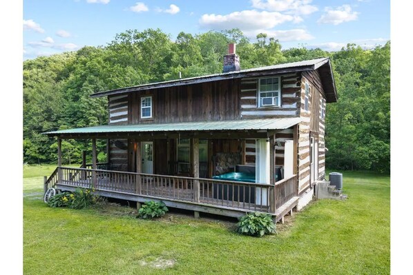 This cabin was re-built in 2005 from materials of an 1800's log cabin.