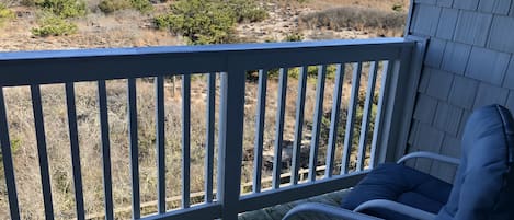 Master Bedroom, private deck with beach and dune views